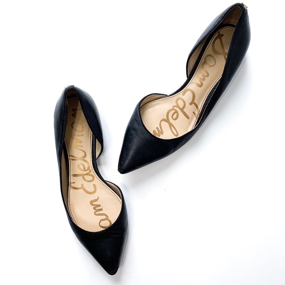 Sam Edelman Shoes - Sam Edelman Reema Half D’Orsay Black Flats